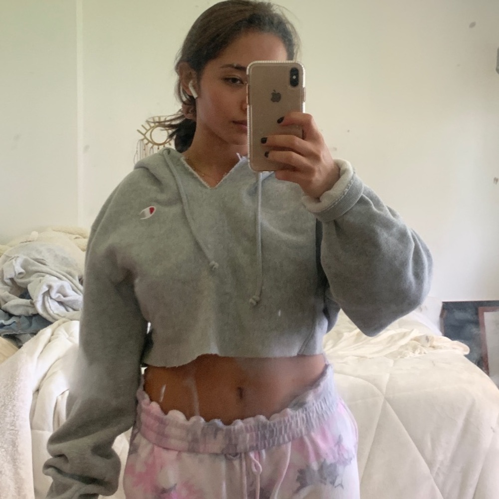 Champion cropped hoodie